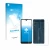 Parte frontal de un envase de producto con el logotipo de la marca upscreen. Al lado se muestra el dispositivo Alcatel 1S 2020