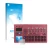 Parte frontal de un envase de producto con el logotipo de la marca upscreen. Al lado se muestra el dispositivo KORG electribe 