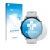 Parte frontal de un envase de producto con el logotipo de la marca upscreen. Al lado se muestra el dispositivo Garmin Forerunn