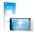 Parte frontal de un envase de producto con el logotipo de la marca upscreen. Al lado se muestra el dispositivo Nokia T10 con s