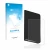 Parte frontal de un envase de producto con el logotipo de la marca upscreen. Al lado se muestra el dispositivo Ledger Stax cry