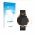 Parte frontal de un envase de producto con el logotipo de la marca upscreen. Al lado se muestra el dispositivo Withings ScanWa