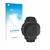 Parte frontal de un envase de producto con el logotipo de la marca upscreen. Al lado se muestra el dispositivo Garmin Instinct