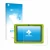 Parte frontal de un envase de producto con el logotipo de la marca upscreen. Al lado se muestra el dispositivo Clementoni Clem