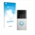 Parte frontal de un envase de producto con el logotipo de la marca upscreen. Al lado se muestra el dispositivo Ring Battery Vi