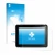 Parte frontal de un envase de producto con el logotipo de la marca upscreen. Al lado se muestra el dispositivo Texa Axone Voic