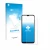 Parte frontal de un envase de producto con el logotipo de la marca upscreen. Al lado se muestra el dispositivo Nokia G60 5G co