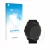 Parte frontal de un envase de producto con el logotipo de la marca upscreen. Al lado se muestra el dispositivo Garmin Enduro 3