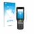 Parte frontal de un envase de producto con el logotipo de la marca upscreen. Al lado se muestra el dispositivo Zebra MC3400 co