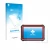 Parte frontal de un envase de producto con el logotipo de la marca upscreen. Al lado se muestra el dispositivo Launch X-431 PR