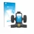 Parte frontal de un envase de producto con el logotipo de la marca upscreen. Al lado se muestra el dispositivo PowaKaddy CT12 