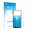 Parte frontal de un envase de producto con el logotipo de la marca upscreen. Al lado se muestra el dispositivo Infinix Smart 1