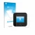 Parte frontal de un envase de producto con el logotipo de la marca upscreen. Al lado se muestra el dispositivo Netgear Nightha