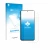 Parte frontal de un envase de producto con el logotipo de la marca upscreen. Al lado se muestra el dispositivo Xiaomi Poco M7 
