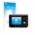 Parte frontal de un envase de producto con el logotipo de la marca upscreen. Al lado se muestra el dispositivo SkyRC MC5000 co
