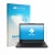 Parte frontal de un envase de producto con el logotipo de la marca upscreen. Al lado se muestra el dispositivo Lenovo ThinkPad