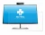Imagen del dispositivo HP Z24m G3 con una amplia variedad de protectores de pantalla.