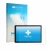 Parte frontal de un envase de producto con el logotipo de la marca upscreen. Al lado se muestra el dispositivo Wqplo G13 con s