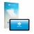 Parte frontal de un envase de producto con el logotipo de la marca upscreen. Al lado se muestra el dispositivo Portkeys LS7P 7