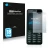 Parte frontal de un envase de producto con el logotipo de la marca Savvies. Al lado se muestra el dispositivo Nokia 301 con su