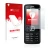 Parte frontal de un envase de producto con el logotipo de la marca upscreen. Al lado se muestra el dispositivo Nokia 6300 2007