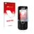 Parte frontal de un envase de producto con el logotipo de la marca upscreen. Al lado se muestra el dispositivo Nokia C2-01 con