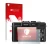 Parte frontal de un envase de producto con el logotipo de la marca upscreen. Al lado se muestra el dispositivo Panasonic Lumix