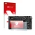 Parte frontal de un envase de producto con el logotipo de la marca upscreen. Al lado se muestra el dispositivo Sony Alpha 6300