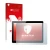 Parte frontal de un envase de producto con el logotipo de la marca upscreen. Al lado se muestra el dispositivo Huawei MediaPad