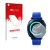 Parte frontal de un envase de producto con el logotipo de la marca upscreen. Al lado se muestra el dispositivo Samsung Gear Sp