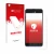 Parte frontal de un envase de producto con el logotipo de la marca upscreen. Al lado se muestra el dispositivo Doro 8035 con s