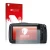 Parte frontal de un envase de producto con el logotipo de la marca upscreen. Al lado se muestra el dispositivo Blackmagic Pock