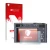 Parte frontal de un envase de producto con el logotipo de la marca upscreen. Al lado se muestra el dispositivo Leica C-Lux con