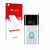 Parte frontal de un envase de producto con el logotipo de la marca upscreen. Al lado se muestra el dispositivo Ring Doorbell 2