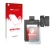 Parte frontal de un envase de producto con el logotipo de la marca upscreen. Al lado se muestra el dispositivo FlySky FS-NB4 c