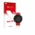 Parte frontal de un envase de producto con el logotipo de la marca upscreen. Al lado se muestra el dispositivo Garmin Forerunn