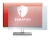 Imagen del dispositivo HP EliteDisplay E243i con una amplia variedad de protectores de pantalla.