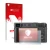 Parte frontal de un envase de producto con el logotipo de la marca upscreen. Al lado se muestra el dispositivo Panasonic Lumix