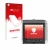 Parte frontal de un envase de producto con el logotipo de la marca upscreen. Al lado se muestra el dispositivo Hasselblad CFV 