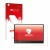 Parte frontal de un envase de producto con el logotipo de la marca upscreen. Al lado se muestra el dispositivo Lenovo ThinkVis