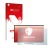 Parte frontal de un envase de producto con el logotipo de la marca upscreen. Al lado se muestra el dispositivo Acer Aspire C24