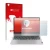 Parte frontal de un envase de producto con el logotipo de la marca upscreen. Al lado se muestra el dispositivo Lenovo IdeaPad 