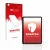 Parte frontal de un envase de producto con el logotipo de la marca upscreen. Al lado se muestra el dispositivo Apple iPad Air 