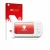 Parte frontal de un envase de producto con el logotipo de la marca upscreen. Al lado se muestra el dispositivo Omron X7 Smart 