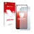 Parte frontal de un envase de producto con el logotipo de la marca upscreen. Al lado se muestra el dispositivo Oppo A96 con su