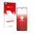 Parte frontal de un envase de producto con el logotipo de la marca upscreen. Al lado se muestra el dispositivo OnePlus 10R con