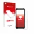 Parte frontal de un envase de producto con el logotipo de la marca upscreen. Al lado se muestra el dispositivo Umidigi Bison 2