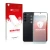 Parte frontal de un envase de producto con el logotipo de la marca upscreen. Al lado se muestra el dispositivo Samsung Galaxy 