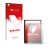 Parte frontal de un envase de producto con el logotipo de la marca upscreen. Al lado se muestra el dispositivo Boox Tab X con 