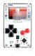 Imagen del dispositivo Arduboy FX con una amplia variedad de protectores de pantalla.